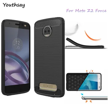 Youthsay, Lai Segtu Motorola Moto Z2 Spēkā Gadījumā, Moto Z2 Spēkā Vāciņu Gumijas, Silikona TPU Soft Phone Gadījumā Moto Z2 Spēkā Gadījumā