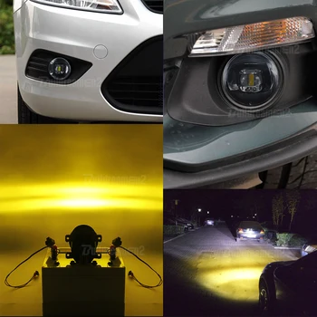 2 Gabali LED Miglas lukturi 30W 8000LM Automašīnas Priekšējais Bamperis Miglas lukturu Balta, Dzeltena Land Rover Discovery Freelander Range Rover