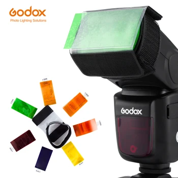 Godox KF-07 Flash Universālā Krāsu Filtru Komplekts Canon Nikon Pentax Godox Yongnuo Speedlite