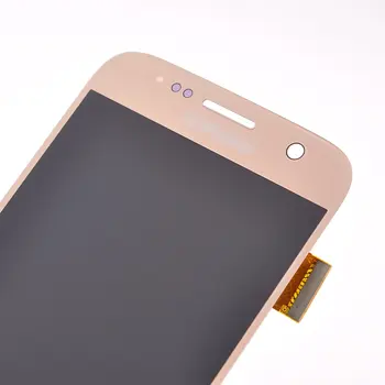 Sākotnējā Super Amoled LCD SAMSUNG Galaxy S7 LCD Displejs G930 G930F G903V G903T LCD+Touch Screen Digitizer Ierakstīt Ēnu LCD