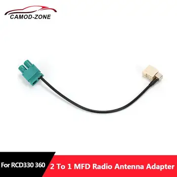 2 Uz 1 MFD Auto Radio FAKRA Antenas Adapters VW Radio RCN210 RCD330 RCD330 G RCD360