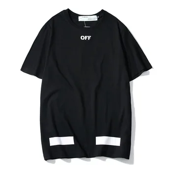 Jaunu Stilu Populāru Zīmolu OWF 2020. gada Vasaras Īsām piedurknēm Arrowhead T-krekls Tīras Kokvilnas Loose-Fit Vīriešu un Sieviešu Pāriem Augšu