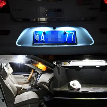 Apmatauto 2gab CANbus LED 36mm C5W Lampas Spuldzes Reģistrācijas Numura zīme Licences Gaismas Benz W169 W203 W208 W209 W210 W211 W212
