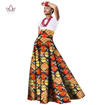 2020. Gada Vasaras Āfrikas Sieviešu Apģērbu Ilgi Maxi Dashiki Sievietēm Bazin Riche Drēbes, Longue Femme Plus Size Print Kokvilnas Svārki Wy1063