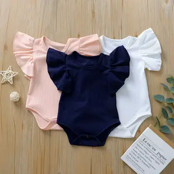 2020. Gadam Jaundzimušo Iestatīt Ķermeņa Uzvalks Baby Girl Kokvilnas Ar Īsām Piedurknēm Bodysuit Apģērbu Komplekts Sunsuit Zīdaiņu Apģērbs