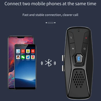 VR robots Bluetooth 5.0 Automašīnas Komplektu MP3 Mūzikas Atskaņotājs Daudzpunktu Tālruņa Skaļruni saulessarga Bezvadu Brīvroku sistēmu ar Siri Google palīgs