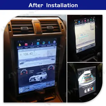 Tesla Ekrāna Android 9.0 Auto Multimedia Player Lexus GX400 GX460 2010-2018 GPS Navigācijas Auto Audio Radio stereo galvas vienības
