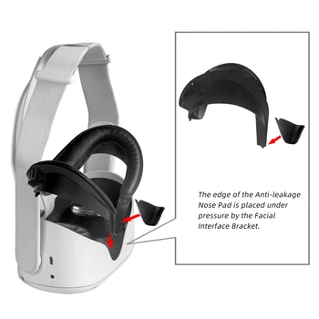 Soft PU Ādas Acu Maska Segtu Gaismas Pretbloķēšanas Acu aizsegs Spilventiņu Oculus Quest 2 VR Brilles Aizsardzības Paklājs Ar VR Objektīva Vāciņš.