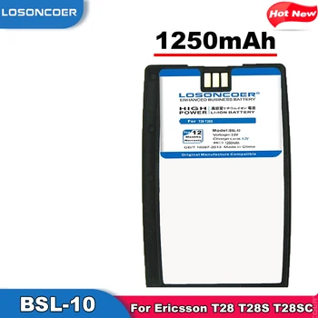 Jaunpienācēji, 1250mAh BSL-10 Akumulatora Sony Ericsson T28 T28S T28SC T29 T39 T520 T320 R520 R320 AUTOBUSU-11 Li-ion Telefonu Baterijas