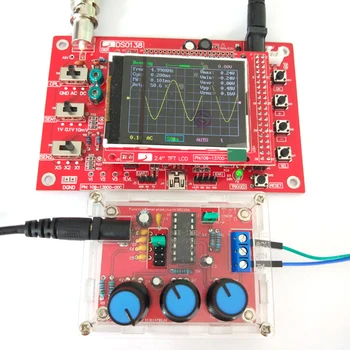Funkciju Signālu Ģenerators DIY Komplektu Sine/Triangle/Square Izejas 1 hz-1MHz Signālu Ģenerators Regulējams Frekvenču Amplitūdas
