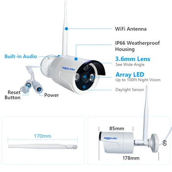 Irisolink Bezvadu Drošības Kameru Sistēmas 8CH VRR Audio Ieraksts 1080P IP Kameras Nightvision Tuya Wifi Video Novērošanas Sistēmas