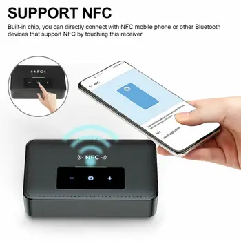 NFC, Bluetooth Uztvērēju, Raidītāju un 3,5 mm AUX Audio, Bezvadu Adapteri, Touch Screen Bluetooth 5.0 Adapteris Brīvroku Zvanu TV Auto