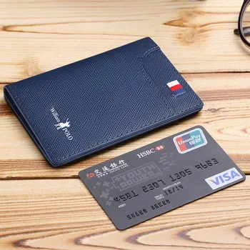 Ādas Mini kartes soma, multifunkcionāla bankas karti, ja kredītkartes īpašnieks Vīriešu īso ādas Maks Vieglprātīgs maku