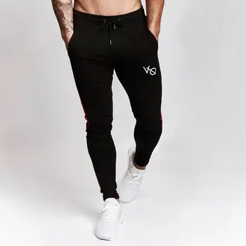 Kokvilnas Streetwear Modes Vīriešu Bikses Casual Slim Līmēšana Bikses Zīmolu Sporta zāli Fitnesa Vīriešu Apģērbu Jaunajām Rudens Jogger Bikses