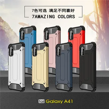 Samsung Galaxy A41 Gadījumā Bufera TPU & PC Bruņas Korpusi Protective Back Cover For Samsung A41 Telefonu Gadījumos Būtiska Etui 6.1