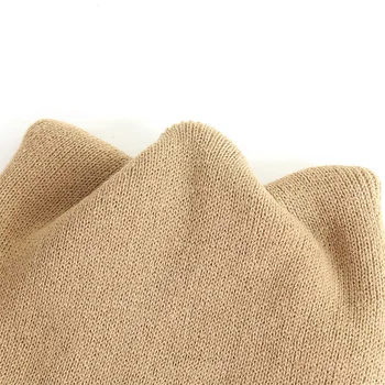 Kaķa auss adīt džemperi klp Beanies Sieviešu vienkrāsainu vienkārši siltu savējos cepure Meitenēm Gudrs Ziemas Trikotāžas Skullies Beanies