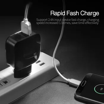 5V 2.4 Ātru Lādētāju QC 3.0 USB Lādētājs iphone X 7 8 Fast Charger QC3.0 EU/US Plug Samsung 9. Piezīmi, Mobilā Tālruņa Lādētāju