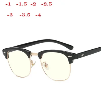 -1 -1.5 -2 -2.5 -3 -3.5 -4 -4.5 Classic Tuvredzība Brilles Sievietēm, Vīriešiem, Optiskās Brilles, metāla Briļļu Rāmja Brilles Brilles