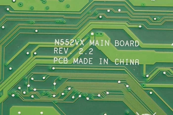 90NB09P0-R00020 N552VX REV 2.2 Motherboard w/ i7-6700HQ CPU + GTX 950m 2G GPU 60NB09P0-MB1250 par Asus N552VX portatīvie datori