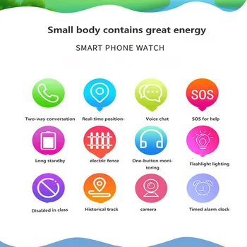 Gudrs, Gudrs Skatīties ar GSM Touch Screen GPRS LBS Tracker SOS SIMS Kartes Kameras Smartwatch Bērniem, Zēns, Meitene Bērniem Ūdensizturīgs