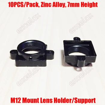 10PCS/Iepak 7mm Augstums Īss M12 Mount Cinka Sakausējuma Objektīvs Atbalsta Turētājs CCTV Kameras Modulis Valdes Skrūvju Attālums Stiprinājuma Adapteris
