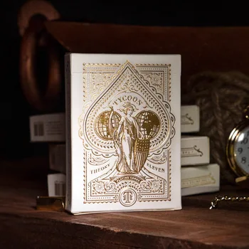 Tycoon Ziloņkaula Kāršu Klāja ar Teoriju 11 Kolekcionējamus Cardistry Kartes 1gb Jaunu Noslēgtā Burvju Klāja Aksesuārus Magia Trikiem