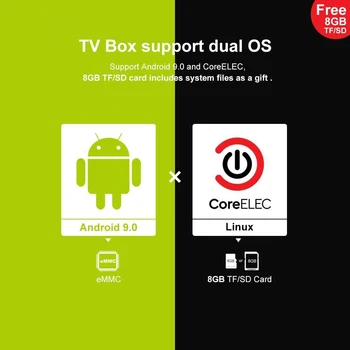 Noliktavā GT-Karalis Android 9.0 TV KASTĒ Amlogic S922X GT Karalis 4G DDR4 64G EMMC Smart TV Kastē 2.4 G+5G Dual WIFI 1000M LAN ar 4K