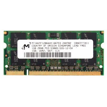 Svarīgi Klēpjdatoru Atmiņas DDR2 667MHZ DDR2 1GB 2GB 1.8 V CL5 200pin klēpjdatoru RAM ddr2 2GB=2GAB*1G PC2-5300S