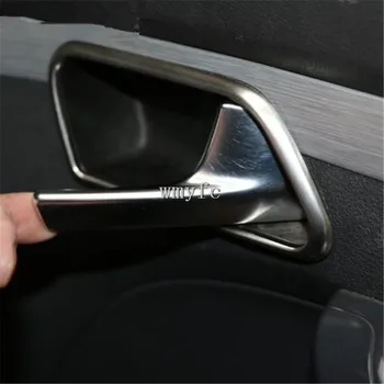 Par 2005-Volkswagen Touran caddy uzlīmes Touran iekšējo durvju rokturi, dekoratīvie lapu, nerūsējošā tērauda uzlīmes 4gab