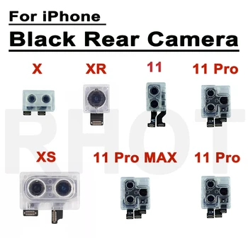 Testēti Oriģinālo Aizmugurējo Galvenais Atpakaļskata Kamera Modulis iPhone X XS XR XS MAX 11 11 Pro 11 Pro Max Flex Kabelis Lentes