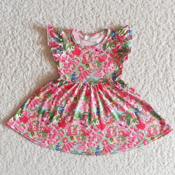 Vairumtirdzniecības Baby Meitenes Vasaras Boutique Apģērbu Ar Īsām Piedurknēm Bērniem Toddler Modes Apģērbu Skaisti Bērni Cute Kleitu