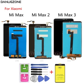 LCD Displejs, Touch Screen Digitizer Montāža LCD Ekrāns Xiaomi Mi Max 2 3 Ekrāna montāža