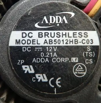 ADDA AB5012HB-C03 5020 12V 0.21 3 līnijas projektora īpašu ventilatoru