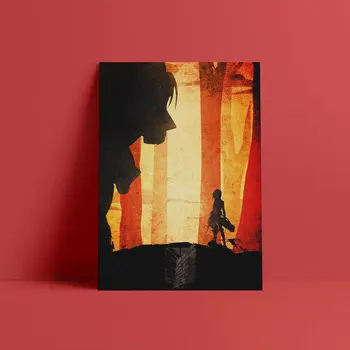 Mikasa Uzbrukumu titan Plakātu Audekla Sienas Māksla Apdare izdrukas par dzīves Kid Bērnu istabas Mājas guļamistaba dekori krāsošana