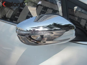 Par Kia Cerato Forte K3 2012 2013 ABS Chrome Atpakaļskata Durvju Spoguļa Vāciņš Melns, Automašīnu Ārējie Apdares Eksterjera Aksesuāri