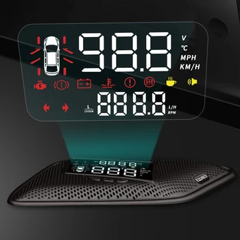 Head Up Display HUD Par Chevrolet Equinox 2017 2018 2019 Auto spidometrs Projektors, Ekrāns Nobraukumu, Degvielas Patēriņu Detektors
