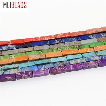 MEIBEADS 1 String 4*13mm Dabas Zaudēt Krelles Pīlārs-formas DIY krellītēm, lai Aproce Piederumi Kaklarota Secinājumi