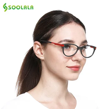 SOOLALA Ultravieglajiem -0.5, lai -8.0 Anti Zilā Tuvredzība Brilles Sievietēm, Vīriešiem Plāksnes Rāmis Dāvanu Gadījumos, Optisko Briļļu Recepšu Brilles