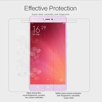 Nillkin Super Clear Anti Fingerprint Screen Protector Filmas Xiaomi M4S/Mi4S/Mi 4S/M 4S (5.0 collu) HD Aizsardzības Plēves