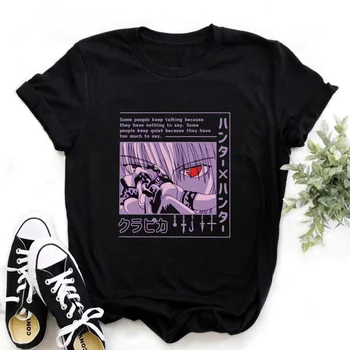 HISOKA MOROW Grafiskais T Krekli, Sieviešu Topi, Anime, Hunter X Hunter Killua Zoldyck T Krekls Harajuku Karstā Pārdošanas T 90s Camisetas