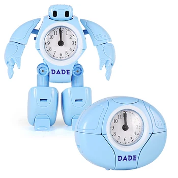 2019 Jaunas Bērnu Robots Modinātājs Mazulis, Rotaļu Deformācijas Robots Galda Pulksteņi Radošo Karikatūra Galda Pulkstenis Studentiem, Bērniem, Dāvanu