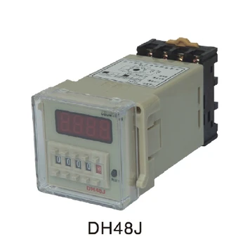 220VAC ciparu kopa counter relejs 1-999900 LED displejs, 11 pin paneļa uzstādītas DH48J-A SPDT par formatīvo numuru letes