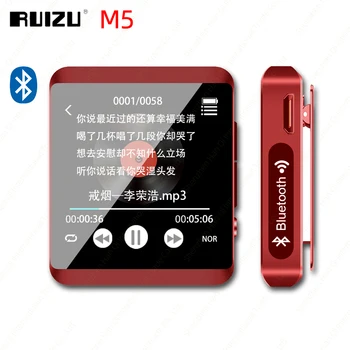 RUIZU M5 Mini Clip Bluetooth, MP3 Atskaņotāju ar skārienekrānu Portatīvo 8 GB, 16 GB MP3 Atskaņotājs ar FM Ierakstīšana,E-Grāmatas,Pedometrs