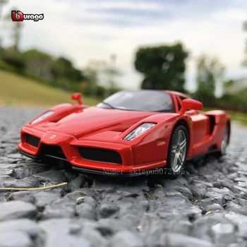 Bburago 1:32 Ferrari ENZO sērijas akrila displejs lodziņā rallija automašīnas modeļa Simulācijas Sakausējuma Auto Modeli, Vāc dāvanas, rotaļlietas