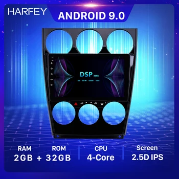 Harfey 9inch Android 9.0 auto GPS radio Vecā Mazda 6 2004-HD Touchscreen Stūre Kontroles 3G WIFI OBD2Carplay DVR