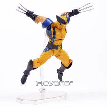 PĀRSTEIDZOŠS YAMAGUCHI Revoltech NĒ.005 Wolverine Logan Howlett PVC Rīcības Attēls Kolekcionējamus Modeļa Rotaļlietu 15cm