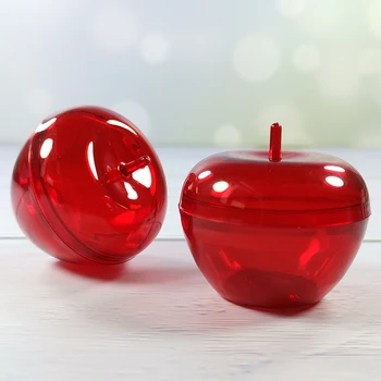 20pcs Plastmasas Apple Konteineri Rotaļlietas Šokolādes/Konfekšu Kaste Kāzu dod priekšroku Konteineru Mazo Laukā pēc Saldumiem, Dzimšanas dienas svinības Dāvanu dod priekšroku