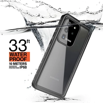 Inkolelo Waterproof Case for Samsung Galaxy S20 Ultra Pilnu Ķermeņa Aizsardzību, Triecienizturīgs Niršanu, Snorkeling Dubultā Slāņa Noslēgtā Gadījumā