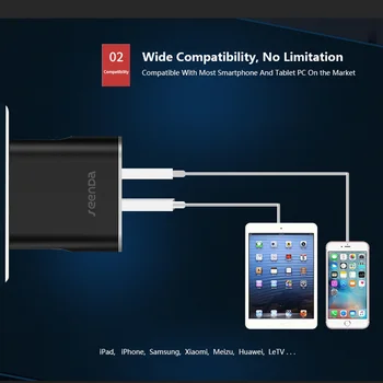 SeenDa 18W Ātri Uzlādēt 3.0 Sienas Lādētāju Dual USB Tālruņa Lādētājs, iPhone Xiaomi MUMS Iespraudiet Lādētāja Adapteri Samsung s9 Huawei