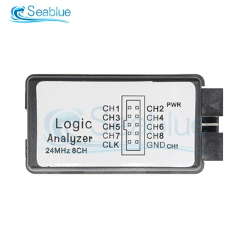 Mini Portatīvo USB Loģikas Analizatoru, 24M 8CH Profesionālās Mikrokontrolleru ROKU FPGA Debug Datu Augšupielādes Mērīšanas Rīks